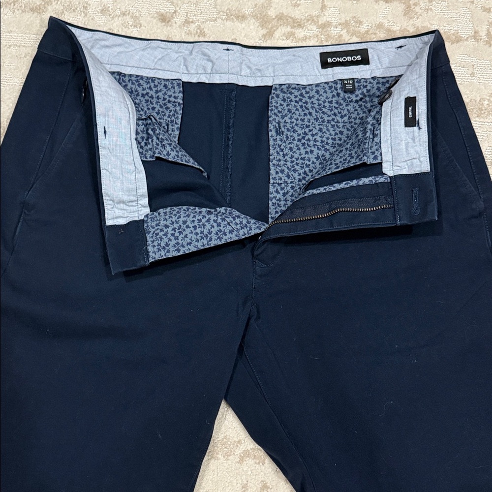 Bonobos Tech Chinos- stretch- navy 34/32 Tailored fit